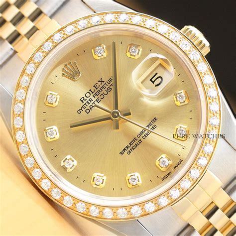 18k gold rolex oyster perpetual datejust ebay|Rolex Datejust 18kt gold watch.